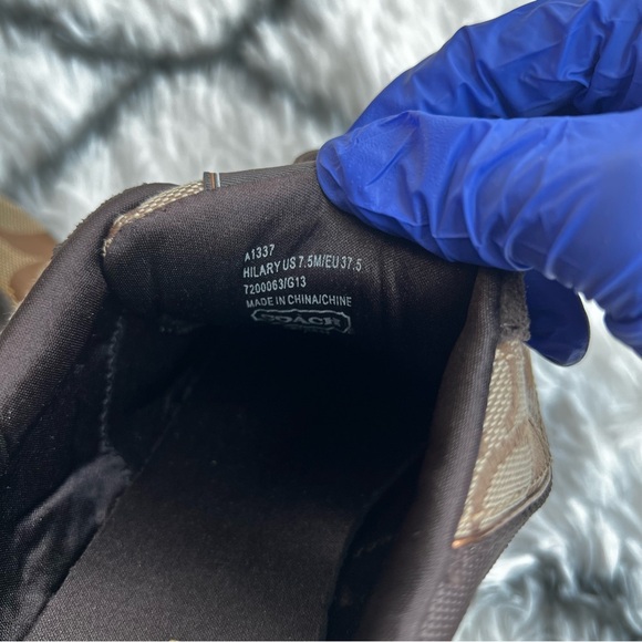 Coach Hilary Brown Fashion Sneakers (size 7.5) - Picture 5 of 7